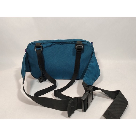 VTG 90s Patagonia Teal Blue Purple Nylon Waist‎ Pack Bag Fanny Pack Made in USA - Picture 3 of 13